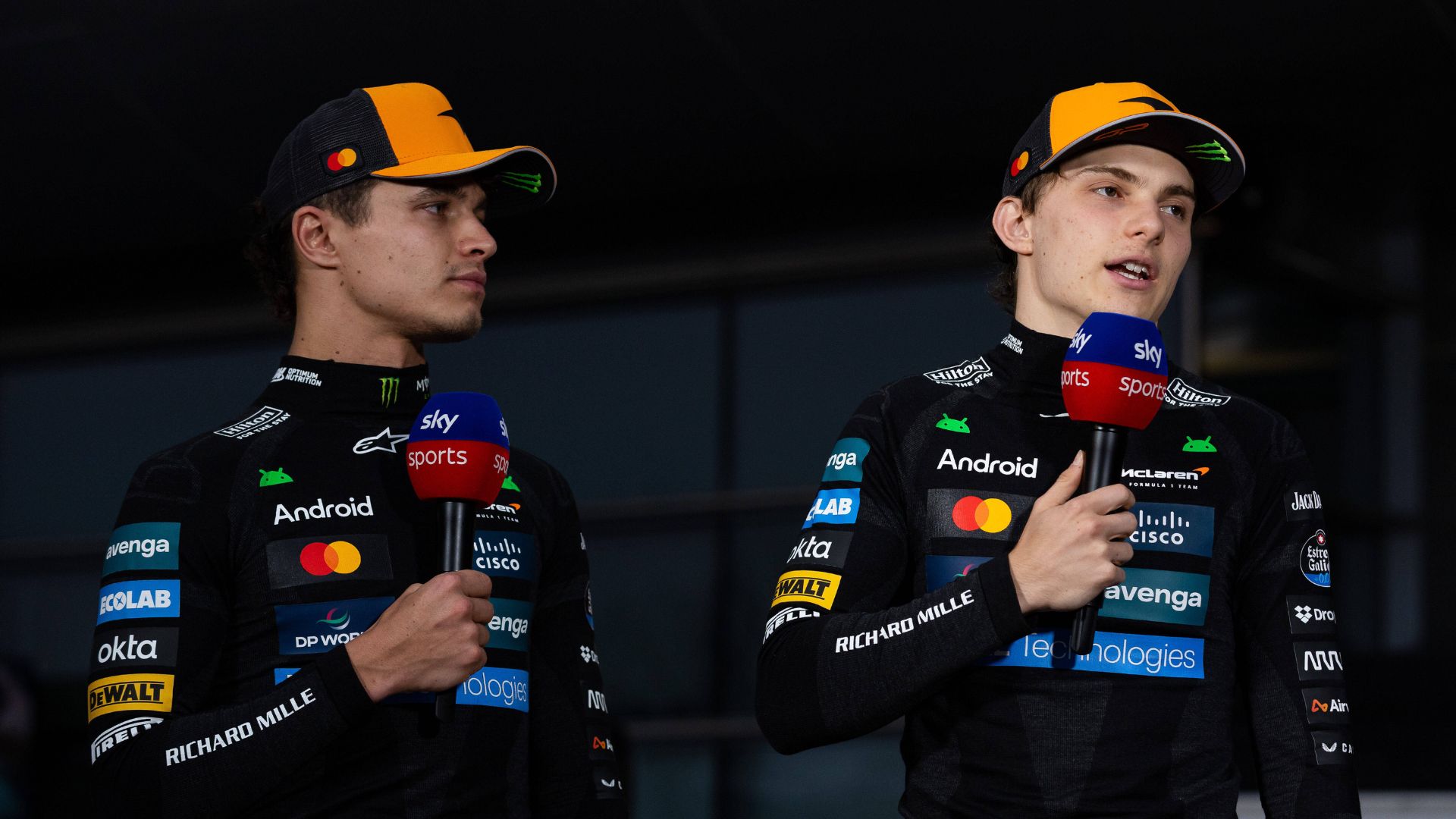 NORRIS Lando (gbr), McLaren F1 Team MCL39, portrait, PIASTRI Oscar (aus), McLaren F1 Team MCL39, portrait during the Formula 1 Heineken Chinese Grand Prix 2025