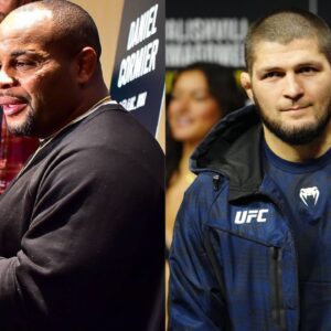 Daniel Cormier (L), Khabib Nurmagomedov (R)