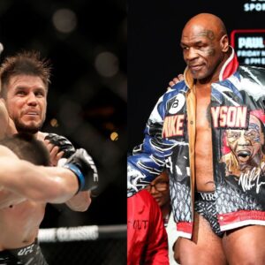 Henry Cejudo (L), Mike Tyson (R)