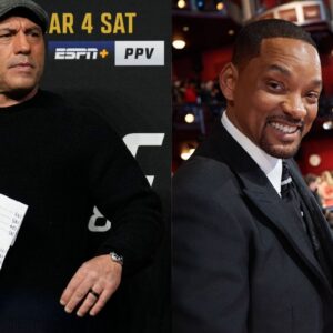 Joe Rogan (L), Will Smith (R)