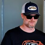 Dale Earnhardt Jr. during practice for the Daytona 500 at Daytona International Speedway.