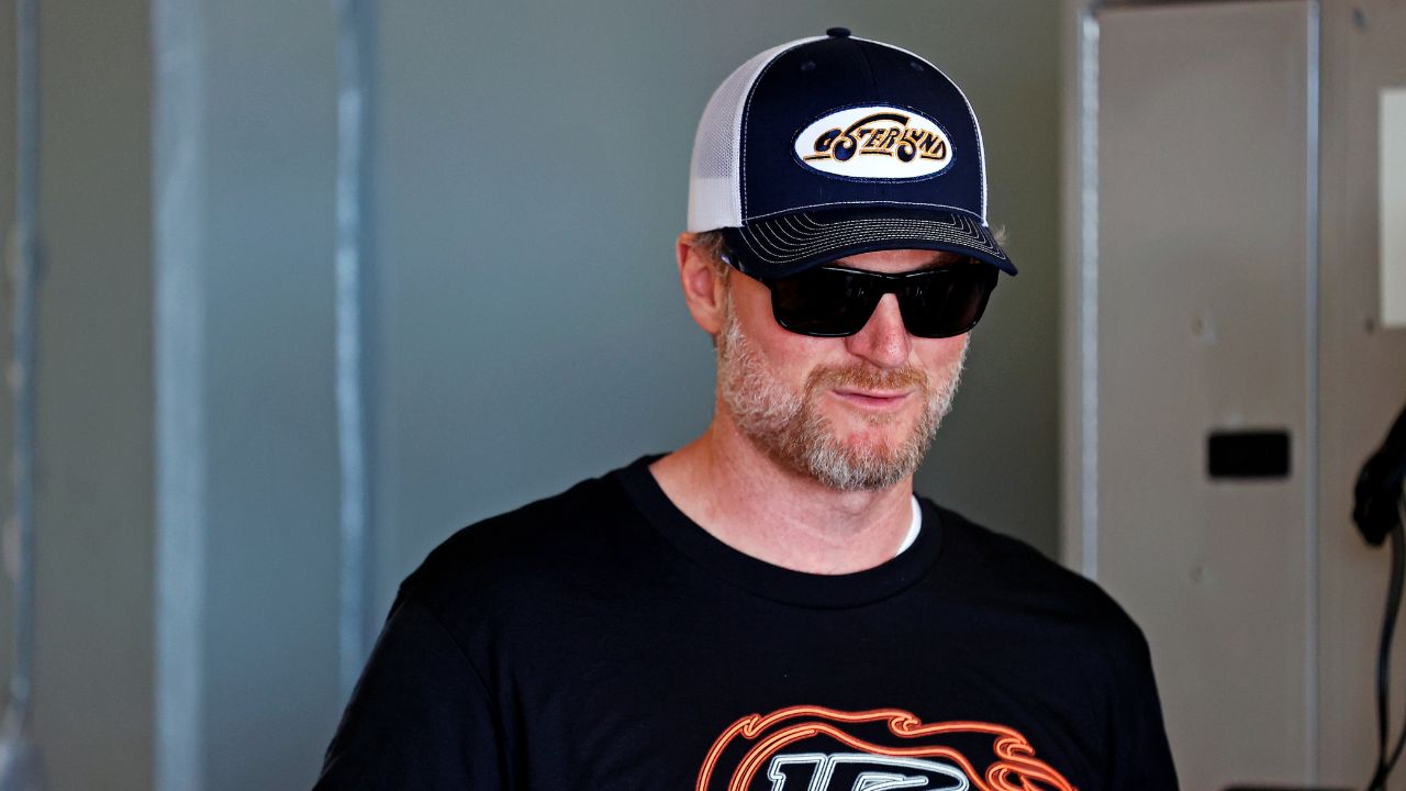 Dale Earnhardt Jr. during practice for the Daytona 500 at Daytona International Speedway.