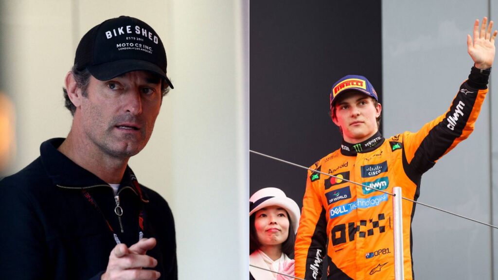 Mark Webber(L), Oscar Piastri(R)