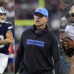 Trey Lance, Jim Harbaugh, Colin Kaepernick