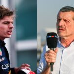 Max Verstappen (L) and Guenther Steiner (R)