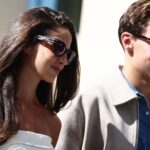 F1 Abu Dhabi Grand Prix 2024 Carmen Montero Mundt and George Russell of Mercedes before the Formula 1 Abu Dhabi Grand Prix at Yas Marina Cicuit in Abu Dhabi, United Arab Emirates on December 8, 2024.