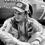 Driver Benny Parsons sets a slower pace in the pit area, after turning the top qualifying speed to earn the pole position for the Grand National Nashville 420 race at the Nashville Speedway July 16, 1977. Auto Racing In 1977