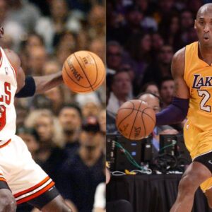 Michael Jordan (L) and Kobe Bryant (R)