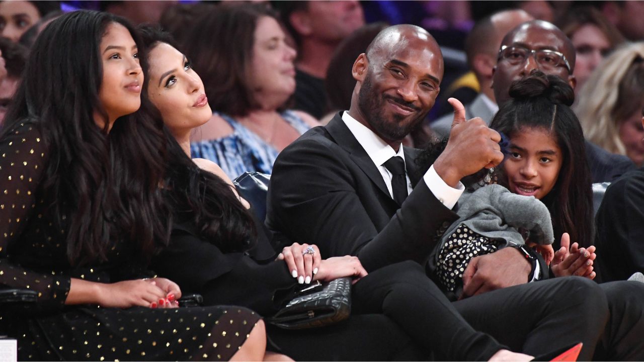 Kobe Bryant and his family