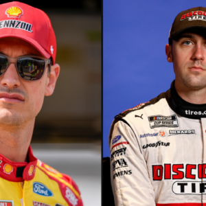 Joey Logano (L) and Austin Cindric (R).