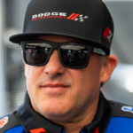 Mar 21, 2025; Chandler, AZ, USA; NHRA top fuel driver Tony Stewart during qualifying for the Arizona Nationals at Firebird Motorsports Park. Mandatory Credit: Mark J. Rebilas-Imagn Images