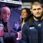 Joe Rogan (L), Khabib Nurmagomedov (R)
