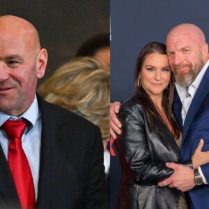 Dana White (L), Triple H (R)