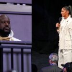 Shaquille O'Neal (L), Candace Parker (R)