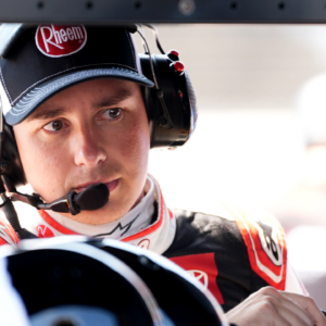 NASCAR Cup Series driver Christopher Bell (20) stands at his pit box during practice for the Cook Out Southern 500 at Darlington Raceway.