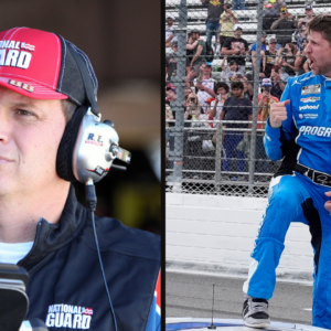 Steve Letarte (L) and Denny Hamlin (R)