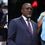 Michael Jordan (L), Dominique Wilkins (C) and Charles Barkley (R)