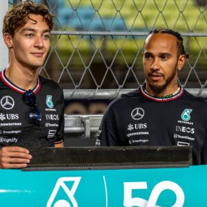 Lewis Hamilton, racing for the Mercedes F1 team during the 2024 Formula 1 Singapore Grand Prix at the Marina Bay Street Circuit in Marina Bay, Singapore