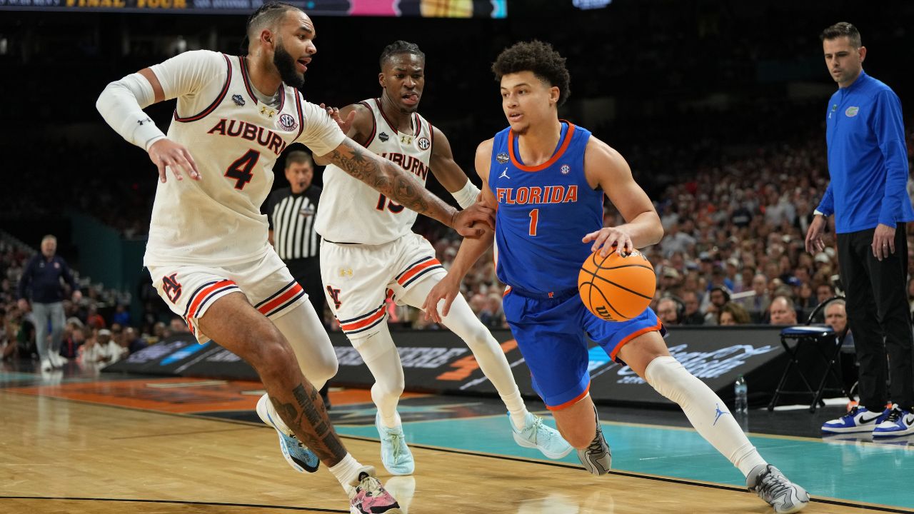 Walter Clayton Jr. NCAA Basketball: Final Four National Semifinal-Florida at Auburn