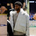 Bronny James (L), Shedeur Sanders (C), Scotty Pippen Jr. (R)