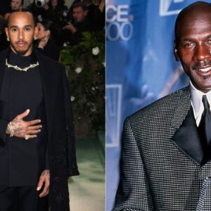 Lewis Hamilton(L), Michael Jordan(R)