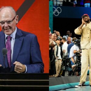 George Karl (L), Carmelo Anthony (R)