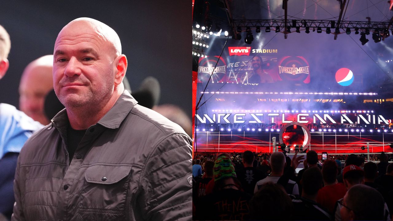 Dana White (L), Wrestlemania 31 (R)