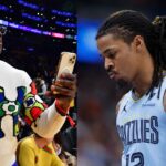 Shannon Sharpe (L), Ja Morant (R)