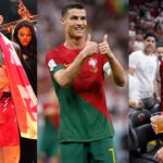 Ilia Topuria (L), Cristiano Ronaldo (C), Conor McGregor (R)