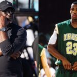 Michael Jordan (L) and LeBron James (R)