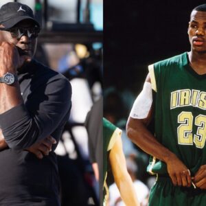 Michael Jordan (L) and LeBron James (R)