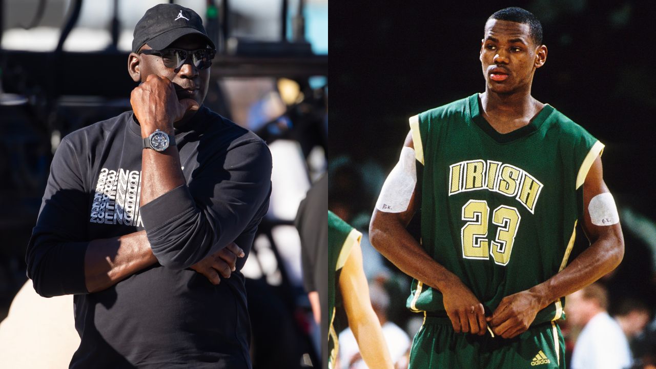 Michael Jordan (L) and LeBron James (R)