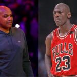 Charles Barkley (L) and Michael Jordan (R)