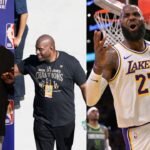 Shannon Sharpe (L), Magic Johnson (C), LeBron James (R)