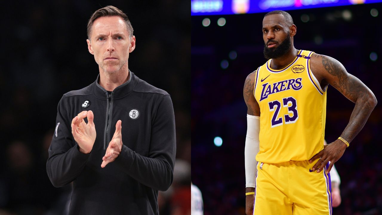 Steve Nash (L) LeBron James (R)