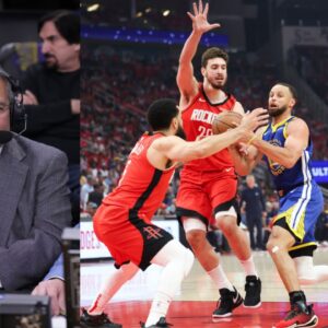 Stan Van Gundy (L) and Steph Curry (R), GS v Houston
