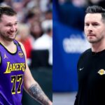 Luka Doncic( L), JJ Redick (R)
