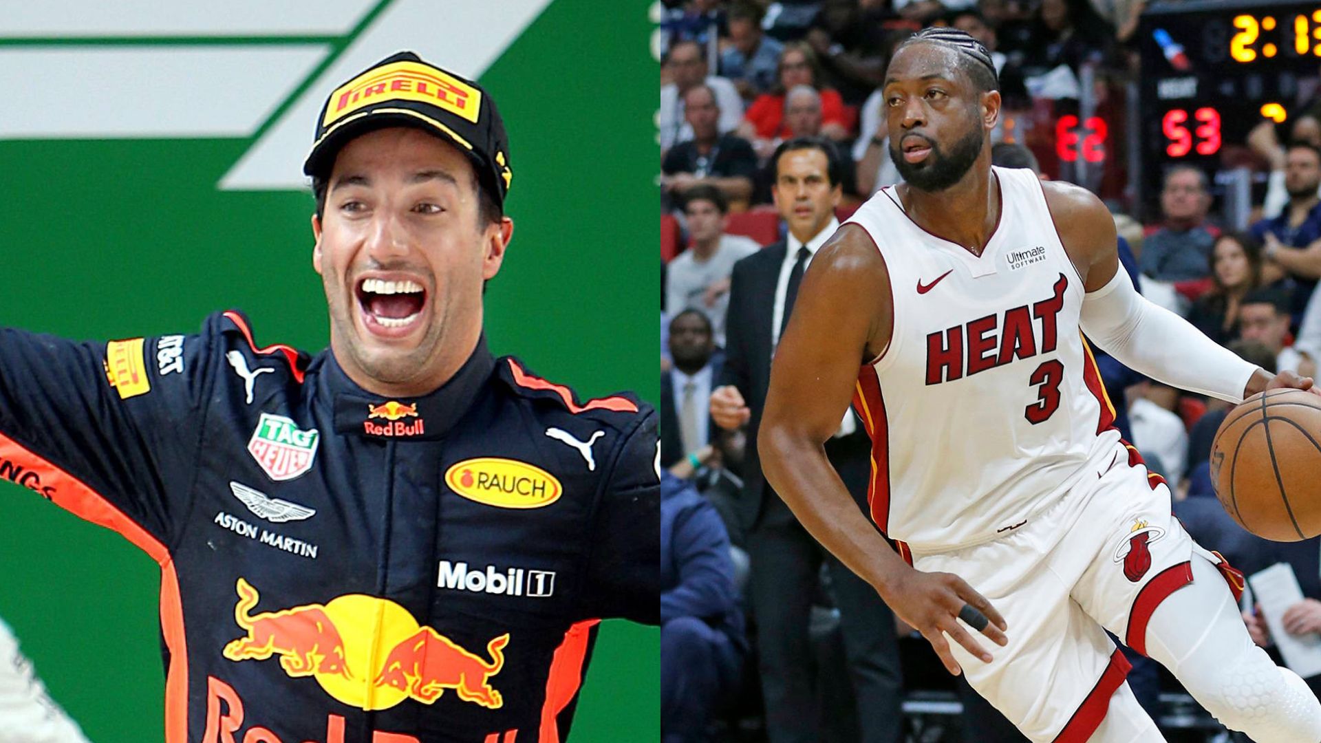 To Escape the Red Bull Bubble, Daniel Ricciardo Once Followed Dwyane Wade’s Footsteps