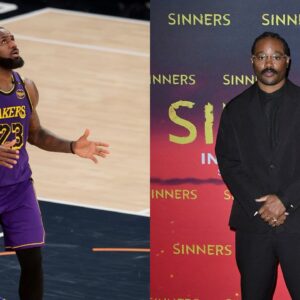 LeBron James (L), Ryan Coogler (R)