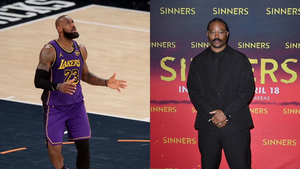 LeBron James (L), Ryan Coogler (R)