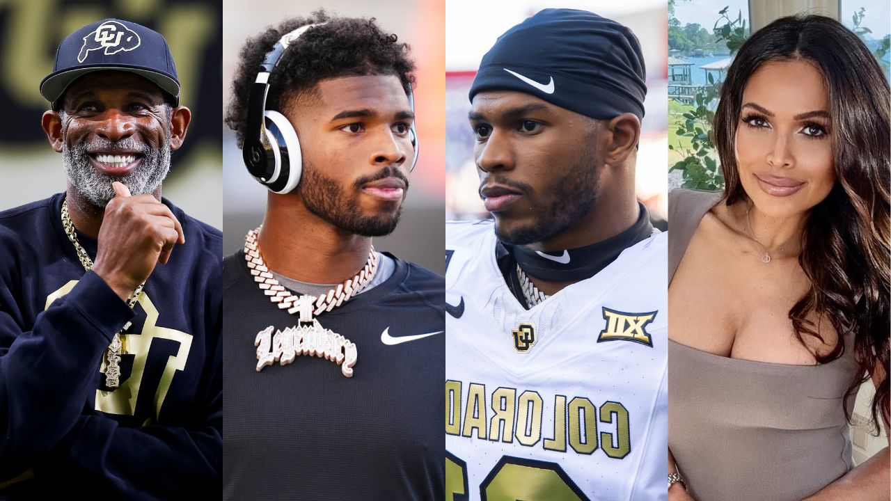 Deion Sanders, Shedeur Sanders, Shilo Sanders, Tracey Edmonds