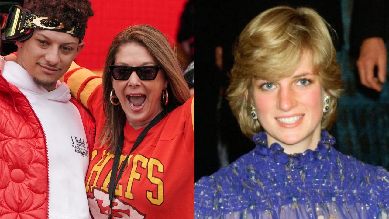 Patrick with Randi Mahomes, Princess Diana