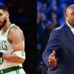 Jayson Tatum(L) and Charles Barkley(R)