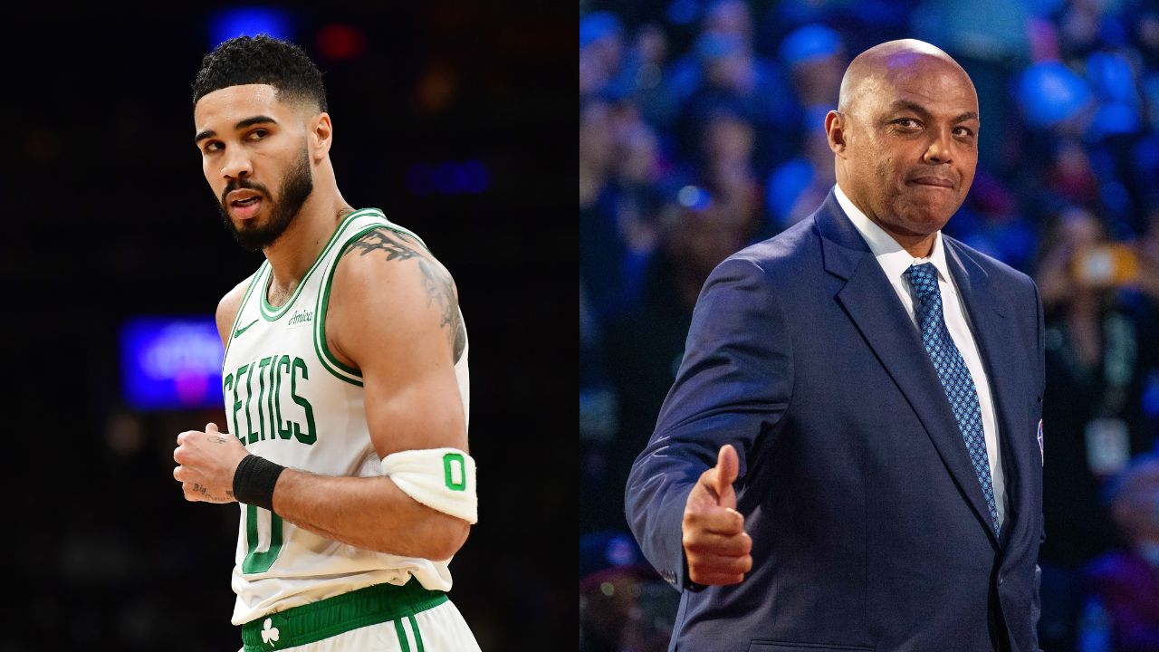 Jayson Tatum(L) and Charles Barkley(R)