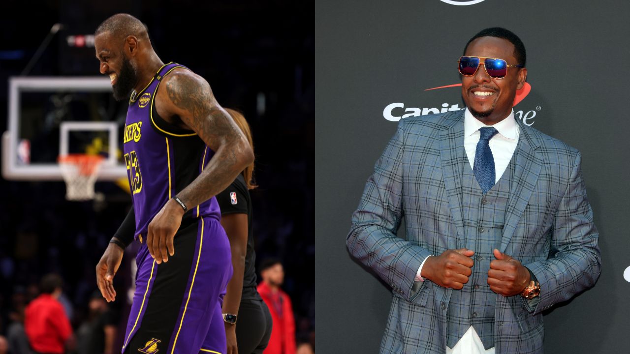 LeBron James(L) and Paul Pierce(R)