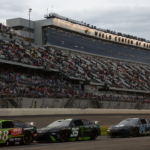 President Donald Trump leads the field around the track prior to the running of the Daytona 500 at Daytona International Speedway on Sunday, Feb. 16, 2025.