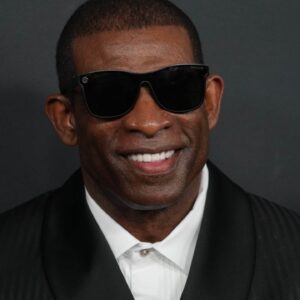 Deion Sanders on the red carpet before Super Bowl LIX NFL Honors at Saenger Theatre.