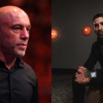 Joe Rogan (L), Ilia Topuria (R)