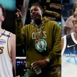 Luka Doncic(L), Paul Pierce(Center), and Anthony Edwards(R)