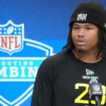 Mississippi defensive lineman Walter Nolen (DL23) during the 2025 NFL Scouting Combine at the Indiana Convention Center.